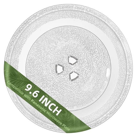 Gemroom 9.6 in Small-Coupler Microwave Glass Plate for Panasonic Microwave Compatible With Small-Coupler 9 5/8" Panasonic Microwave Turntable Plate replace part # F06016D00XN A06015G10XN