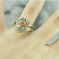 thumbnail image 1 of Gems Jewels 1.50 CT Baguette Diamond Wedding Enhancer Guard Wrap Ring 14K Yellow Gold Plated - 9.5, 1 of 4
