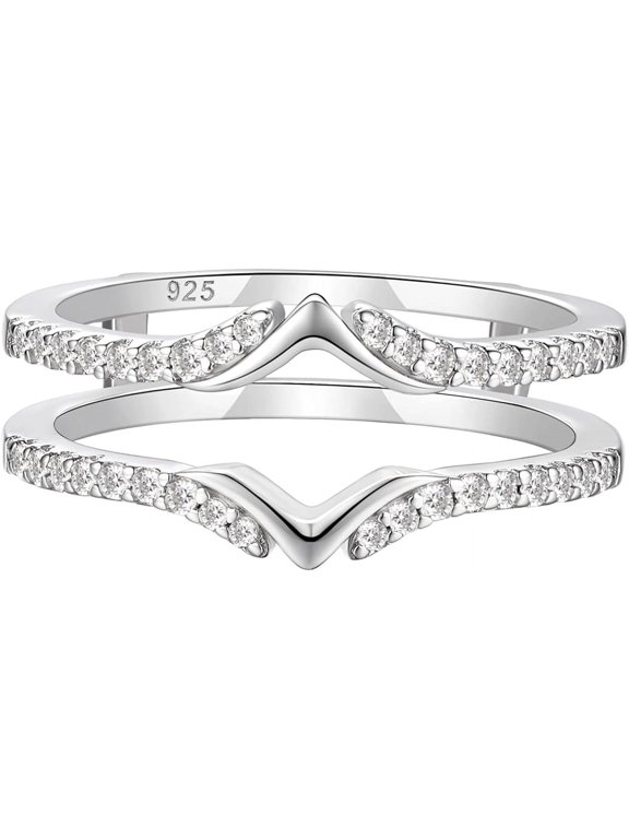 2.00 Ct Round Cut Diamond Wedding Engagement Wrap Ring 14K White Gold Plated 925 Sterling Silver For Women's -8