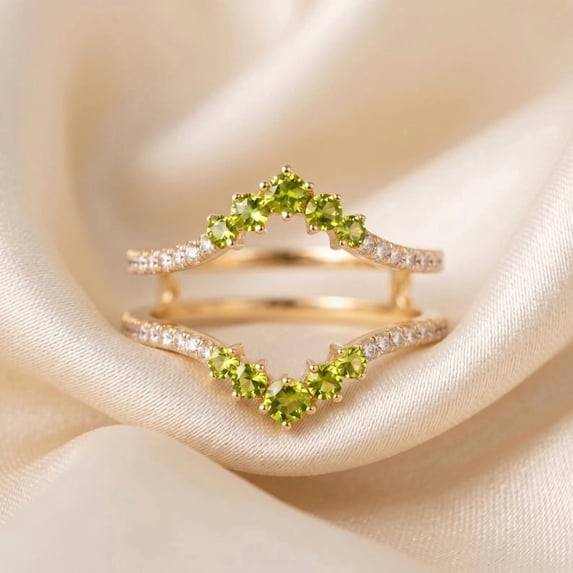 Silver Pickup Rings Gems Jewels Curved Ring Enhancer Guard for Women, 925 Sterling Silver ...