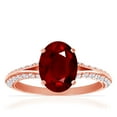 thumbnail image 1 of GemsNY July Birthstone - Dainty Oval Ruby Ring With Splity Shank (Grade - AAA | 2.43cttw), 1 of 4