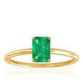 thumbnail image 1 of GemsNY May Birthstone - Dainty Emerald Cut Four Prong Emerald Solitaire Ring (1.50cts.), 1 of 4