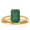 thumbnail image 1 of GemsNY May Birthstone - Traditional Emerald Cut Emerald Solitaire Ring For Women (Grade - A | 1.50cts.), 1 of 4