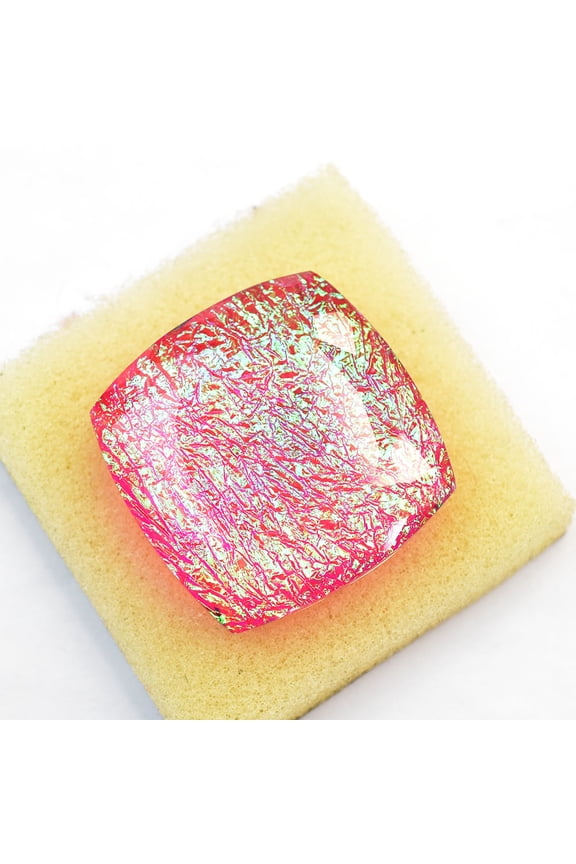 Gemsgrowth Lab Created Opal Loose Gemstone, Square Cushion, 31x31mm, Certified, for Jewelry Making, Pendant, Ring, Necklace, Engagement