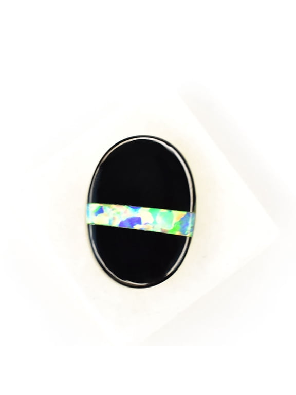 Gemsgrowth Natural Black Opal Loose Gemstone, 11.6 Carat, Oval Cut, Certified, for Jewelry Making, Pendant, Ring, Necklace, Engagement