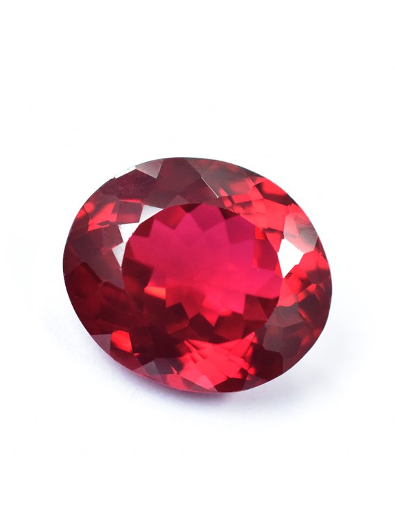 Gemsgrowth Natural Bloody Red Mozambique Ruby Loose Gemstone, 19.95 Carat, Oval Cut, Certified, for Jewelry Making, Pendant, Ring, Necklace, Engagemen