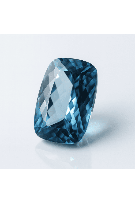 Gemsgrowth Natural Ceylon Blue Sapphire Loose Gemstone, 10.2 Carat, Cushion Cut, Certified, for Jewelry Making, Pendant, Ring, Necklace, Engagement