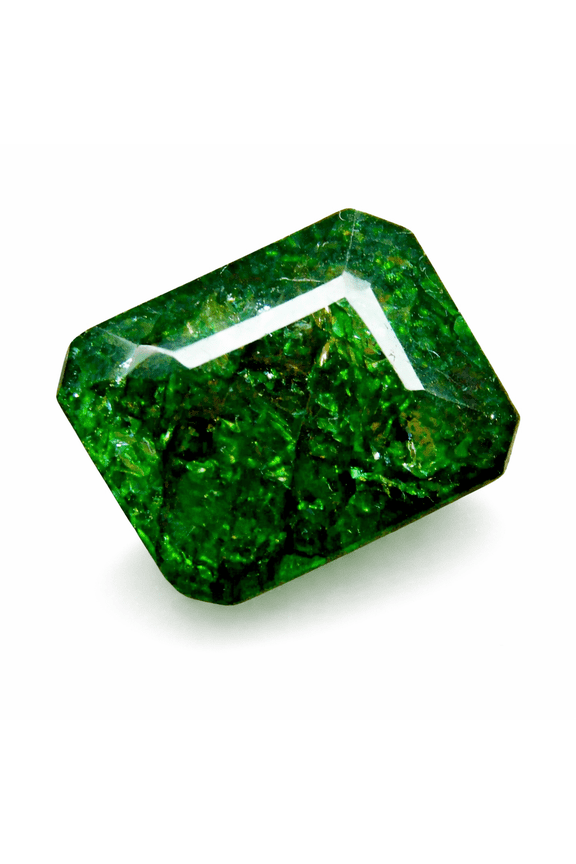 Gemsgrowth Natural Green Colombian Emerald Loose Gemstone, 6 Carat, Emerald Cut, Certified, for Jewelry Making, Pendant, Ring, Necklace, Engagement