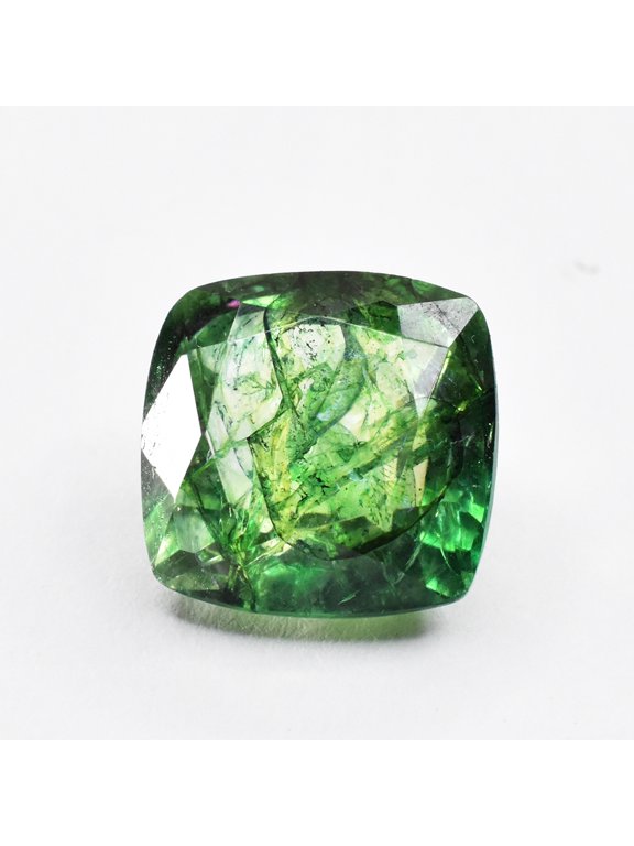 Gemsgrowth Natural Green Colombian Emerald Loose Gemstone, 8 Carat, Square Cushion, Certified, for Jewelry Making, Pendant, Ring, Necklace, Engagement