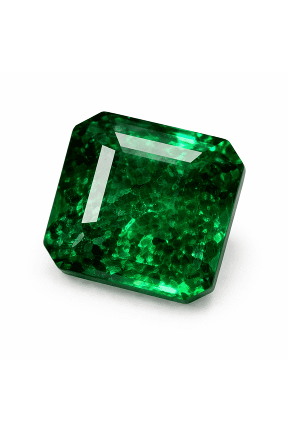 Gemsgrowth Natural Green Colombian Emerald Loose Gemstone, 9 Carat, Square Cut, Certified, for Jewelry Making, Pendant, Ring, Necklace, Engagement