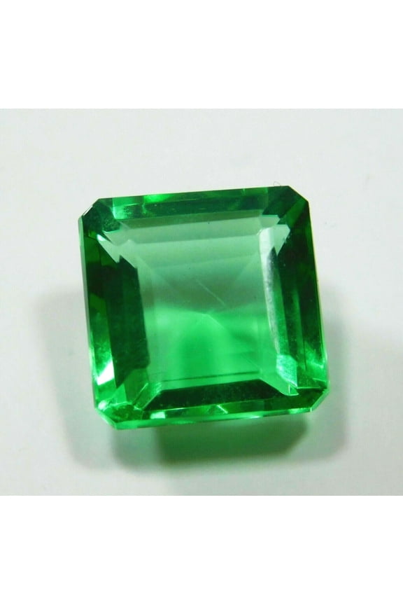 Gemsgrowth Natural Green Peridot Loose Gemstone, 8.7 Carat, Square Cut, Certified, for Jewelry Making, Pendant, Ring, Necklace, Engagement