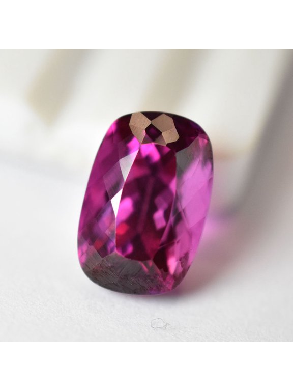 Gemsgrowth Natural Pink Mozambique Ruby Loose Gemstone, Cushion Cut, 13x9mm, Certified, for Jewelry Making, Pendant, Ring, Necklace, Engagement