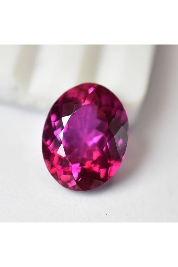 Gemsgrowth Natural Pink Mozambique Ruby Loose Gemstone, Oval Cut, 14x11mm, Flawless, Certified, for Jewelry Making, Pendant, Ring, Necklace, Engagemen