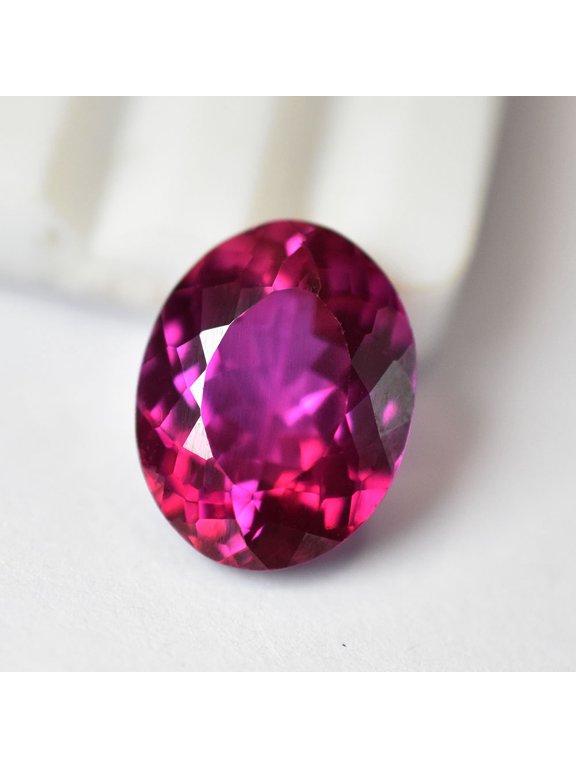 Gemsgrowth Natural Pink Mozambique Ruby Loose Gemstone, Oval Cut, 14x11mm, Flawless, Certified, for Jewelry Making, Pendant, Ring, Necklace, Engagemen