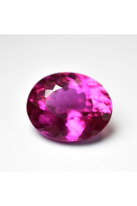 Gemsgrowth Natural Pink Ruby Loose Gemstone, 10.6 Carat, Oval Cut, Flawless, Certified, for Jewelry Making, Pendant, Ring, Necklace, Engagement