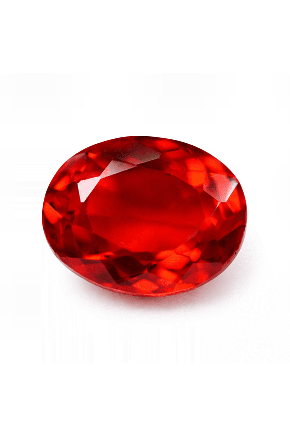 Gemsgrowth Natural Red Garnet Loose Gemstone, 9 Carat, Oval Cut, Certified, for Jewelry Making, Pendant, Ring, Necklace, Engagement