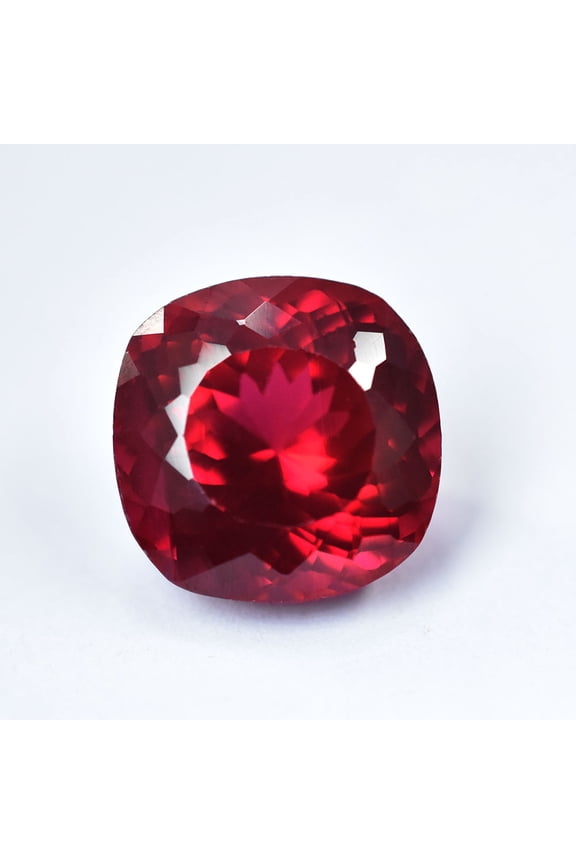 Gemsgrowth Natural Red Mozambique Ruby Loose Gemstone, 17.95 Carat, Square Cushion, Certified, For Jewelry Making, Pendant, Ring, Necklace, Engagement