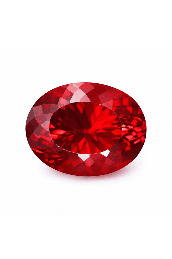 Gemsgrowth Natural Red Ruby Loose Gemstone, 12 Carat, Oval Cut, Certified, For Jewelry Making, Pendant, Ring, Necklace, Engagement