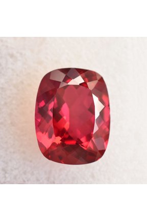 Gemsgrowth Natural Red Ruby Loose Gemstone, 13 Carat, Cushion Cut, Certified, for Jewelry Making, Pendant, Ring, Necklace, Engagement
