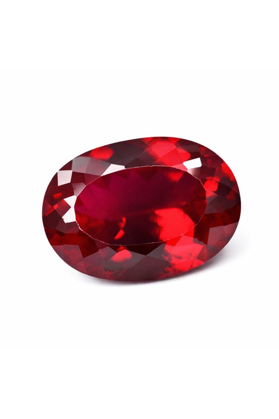 Gemsgrowth Natural Red Ruby Loose Gemstone, Oval Cut, 15x12mm, Certified, for Jewelry Making, Pendant, Ring, Necklace, Engagement