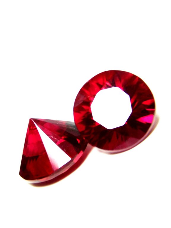 Gemsgrowth Unheated Red Ruby Loose Gemstone, 12.4 Carat, Round Cut, Certified, for Jewelry Making, Pendant, Ring, Necklace, Engagement
