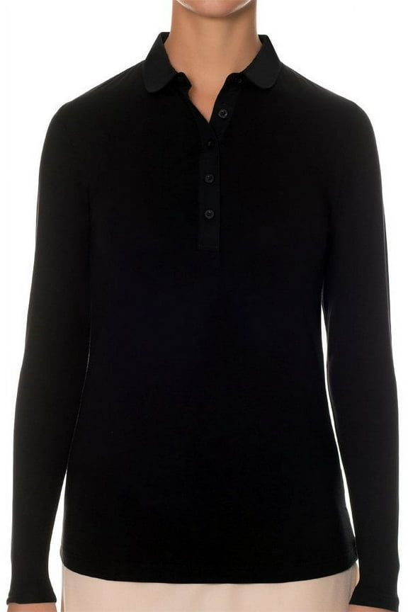 Long Sleeve Shell Top with Round Collar SH321