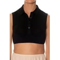 thumbnail image 1 of Gemsli Sleeveless Crop Top with Pointy Collar SH319, 1 of 4