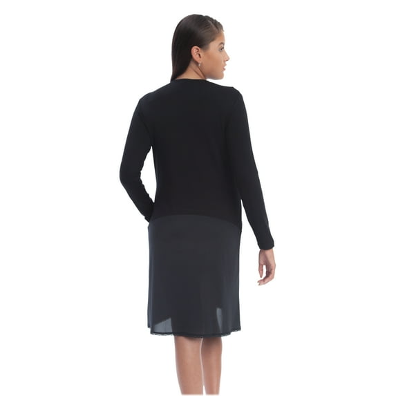 Gemsli Womens Modal Long Sleeve Shell Slip, 38, 45 Inches Black