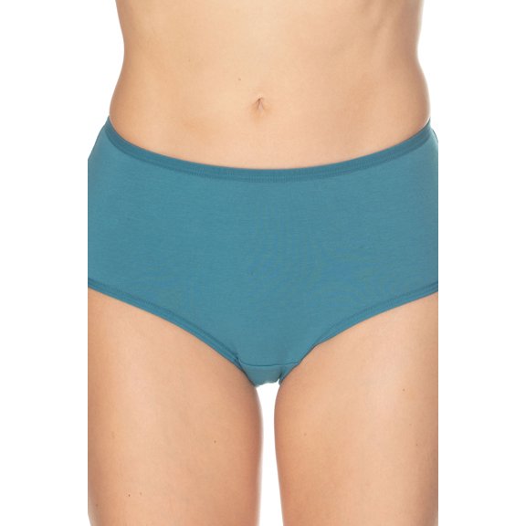 Gemsli Womens Ultra Comfort Cotton Hipster 3-Pack, 10, GREEN