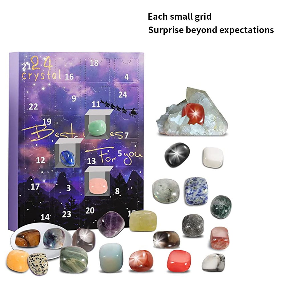 Gemstone Advent Calendar 2023 Advent Calendar for Kids with 24