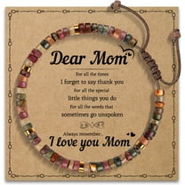 Gemstone Beaded Bracelets for Women Teen Girls, Mother's Day Gift Unique You are Awesome Gifts for Her Mom Daughter