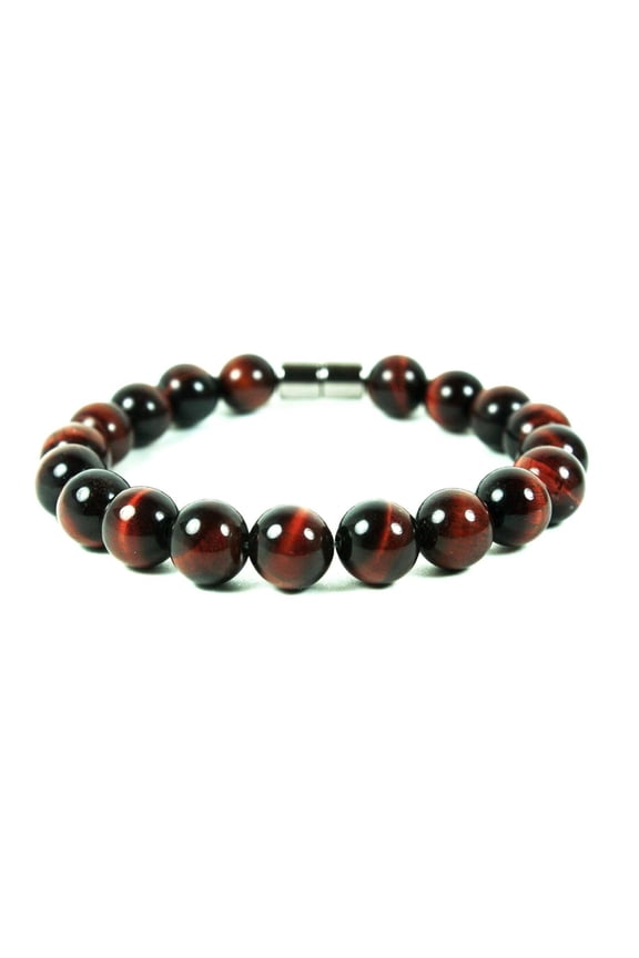 Gemstone Beaded Healing Crystal Mens Fashion Accessory for Protection Red Tiger Eye Bracelet For Women Feng Shui Energy Jewelry