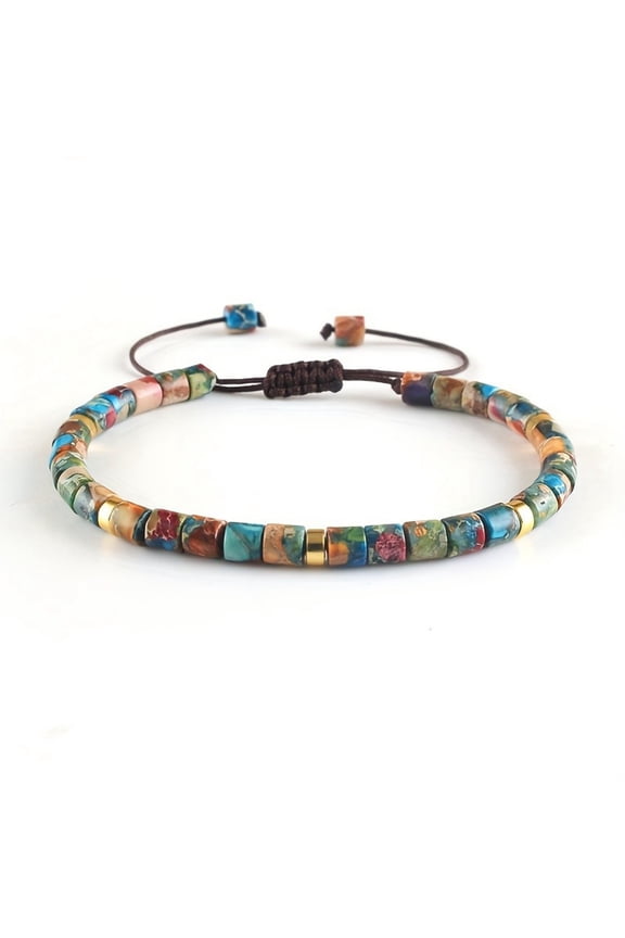 Natural Stone Bracelet for Women Energy Boosting Wellness Jewelry Stylish Boho Handmade Beaded Wrap Bracelet