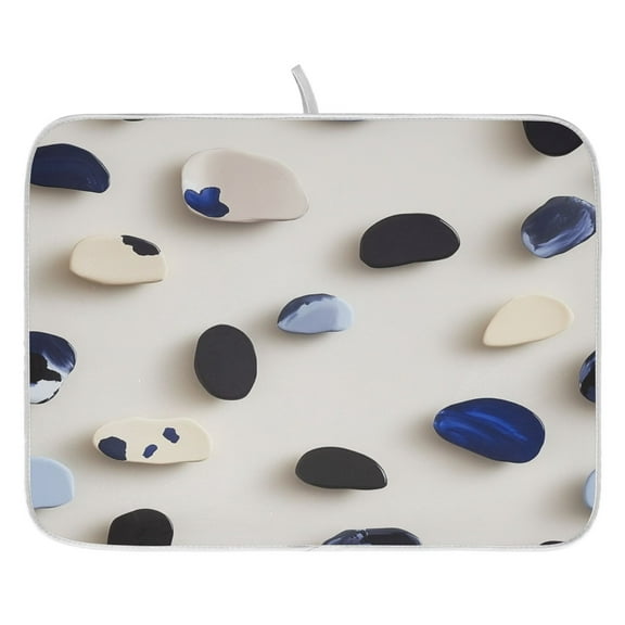 Gemstone Dish Drying Mat for Kitchen, Quick Drying Absorbent Soft Durable 16" x 18"