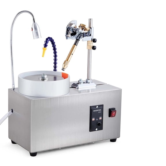 Gemstone Faceting Machine 180W Jade Grinding Polishing Machine 0-2980RPM Adjustable Rotating Speed Rock Jewel Angle Polisher ,Easy to Use
