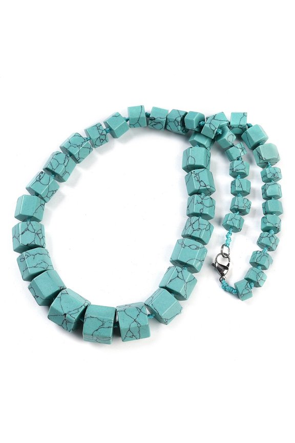 Gemstone Glass Crystal Hexagon Quartz Jasper Aventurine Smooth Glossy Square Gemstone Turquoise N134