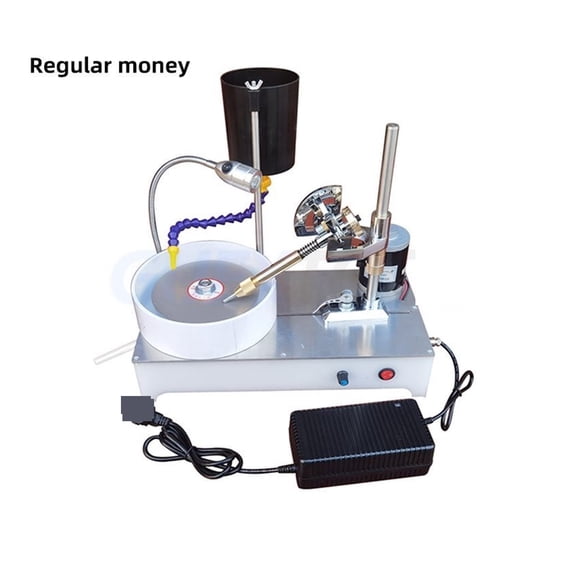 Gemstone Grinding Faceting Machine Faceted Gem Polishing Machine Jewelry Polisher Flat Grinder Lapidary Machine 2800RPM 120W ,Easy to Operate