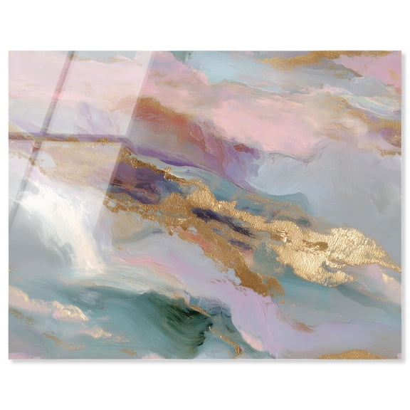 Gemstone Hues I Acrylic Print Geode Art by Art Remedy, Ready to Hang, 20 x 16