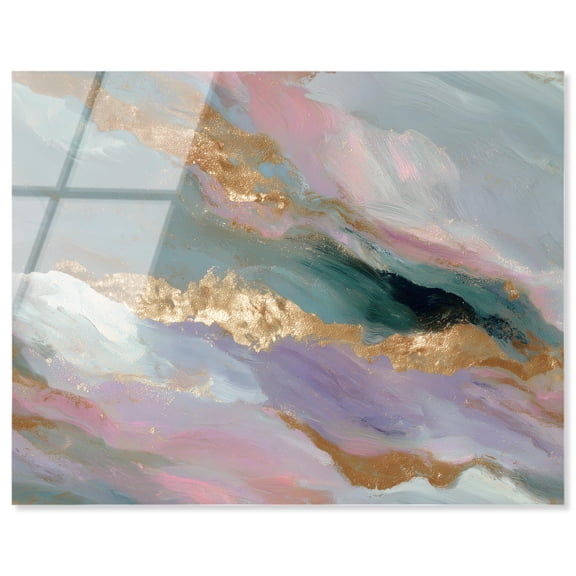Gemstone Hues II Acrylic Print Geode Art by Art Remedy, Ready to Hang, 20 x 16