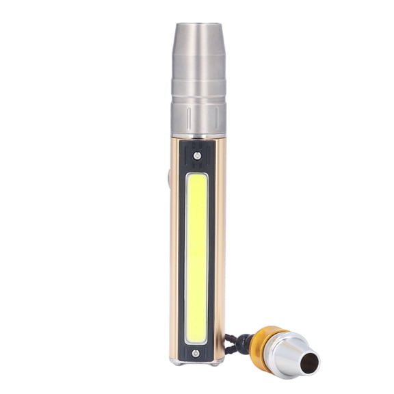 Gemstone Identification Light,Gemstone Light 3 LED 1 COB USB Charging Aluminium Alloy 2600mAh Battery Jade Appraisal Light for Jewelry Gem Jade