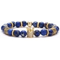 thumbnail image 1 of Gemstone King Crown Bead Gold Bracelets for Men Women,Imperial Crown Royal Luxury Charm Bead Bracelets for mens Punk Hip hop Couple Jewelry Valentine's Day wedding for Women Men, 1 of 4