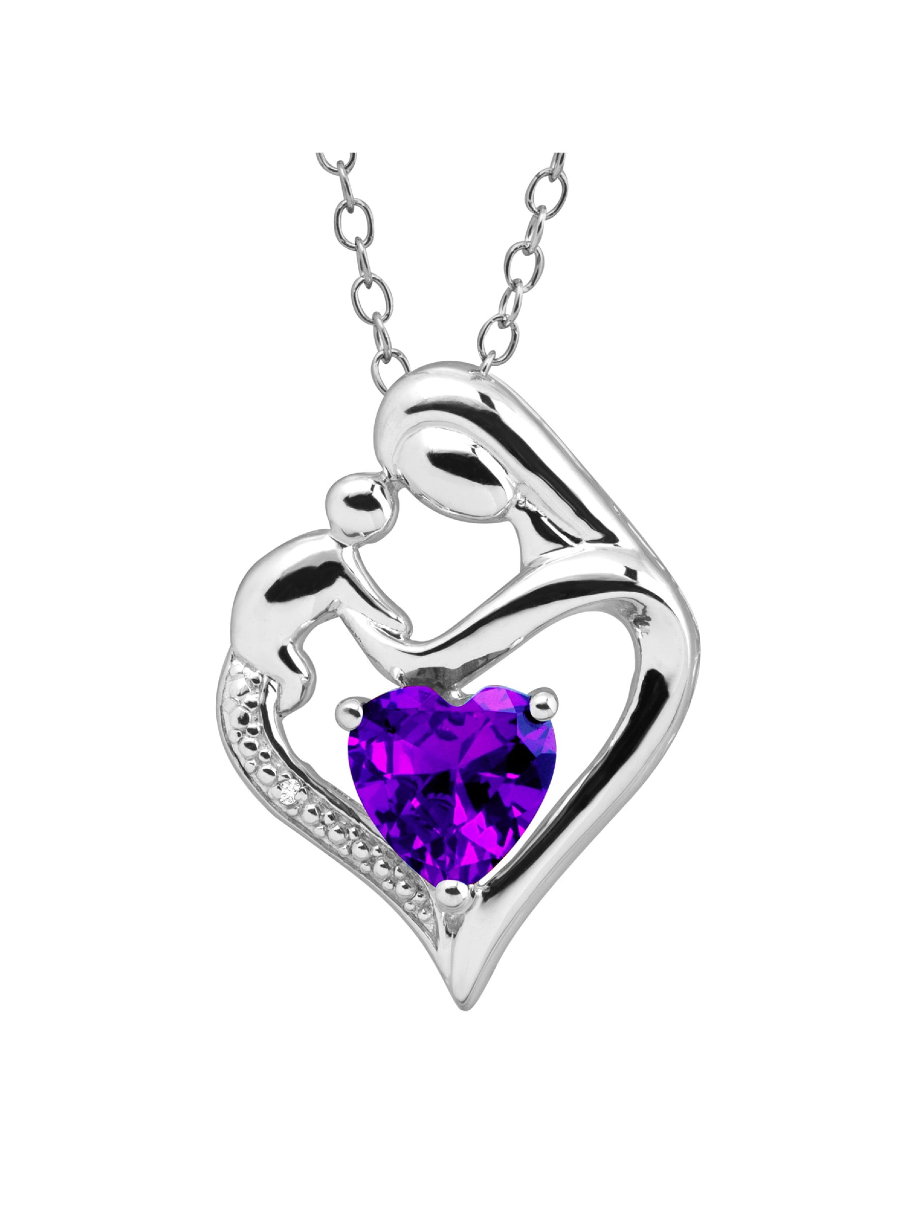 Natural Crystal Heart Shape Pendant Necklace – Ishka