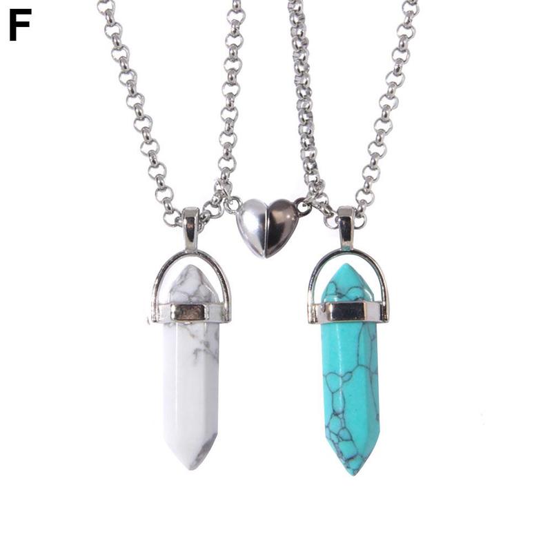 Gemstone Pendant Necklace Natural Quartz Crystal Point Gift Healing Chakra T5I5 - image 1 of 9