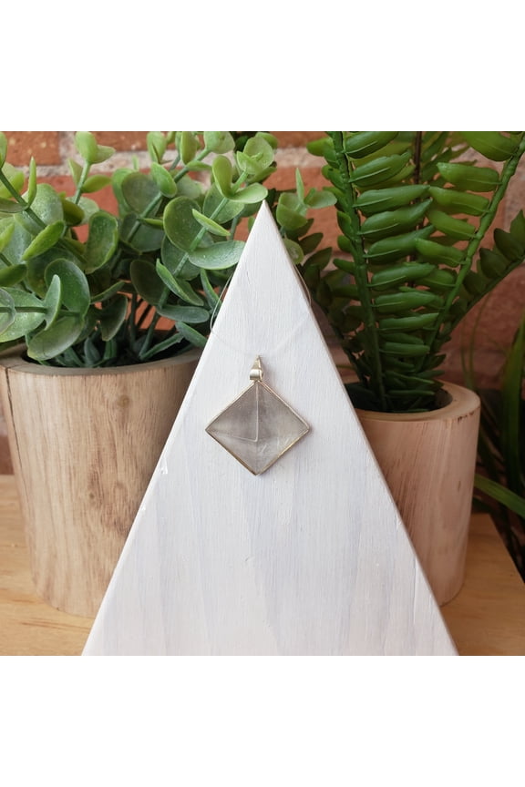 Gemstone Pyramid Pendants