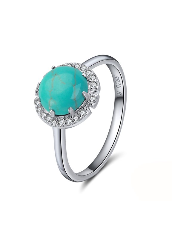 Gemstone Statement Ring for Women Sterling Silver Cz Ginger Lyne Collection