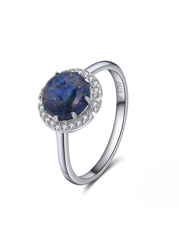 Gemstone Statement Ring for Women Sterling Silver Cz Ginger Lyne Collection