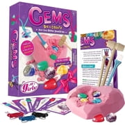 Piano Potato Heart Gem Dig Kit,2 in 1 Dig Kits and Jewelry Making Set for Girls,Gemstone Dig with Real Crystals,STEM Excavation Kit for Kids Ages 6-12
