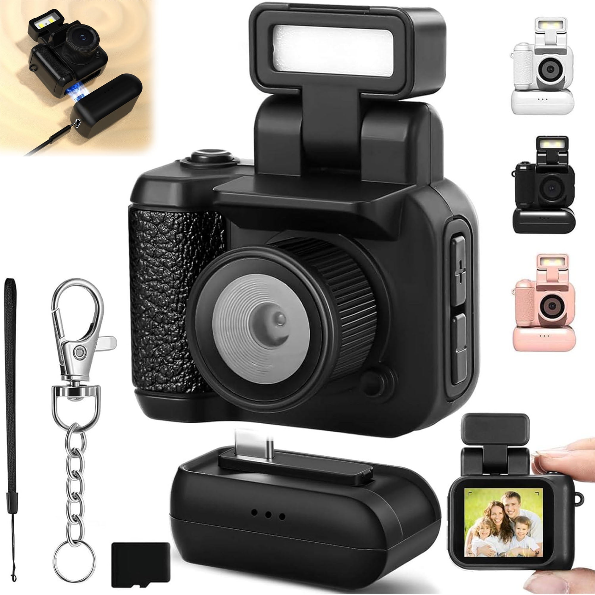 Mini Retro Keychain Camera, Pocket-Sized Fun with Vintage