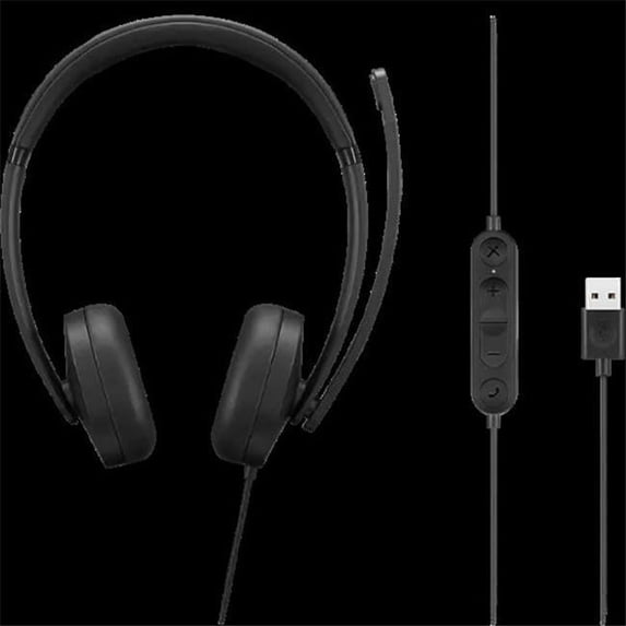 Gen 2 OnEar USB-A Wired Stereo Headset - Black - Lightweight Design - High-Quality Audio