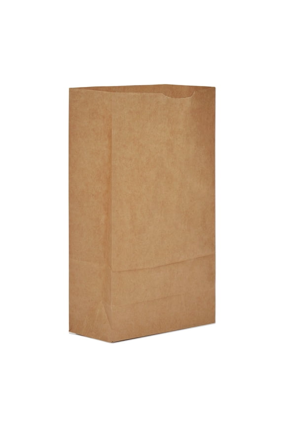 Paper Products 130306500PK/BL 5.88 in. x 3.63 in. x 11 in. #6 Size Extra-Heavy-Duty Grocery Paper Bags - Kraft (500/Bundle)
